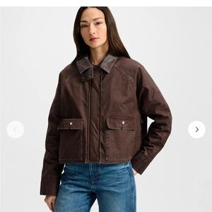 Veronica Beard Arlo Canvas Chore Jacket